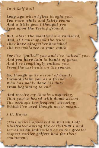 Golf Poem